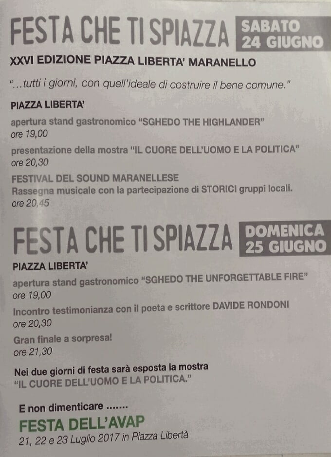 Festa che ti Spiazza @ PiazzaLibertà | Maranello | Emilia-Romagna | Italia